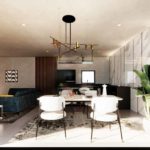 living room interior design project Instyle deco Paris