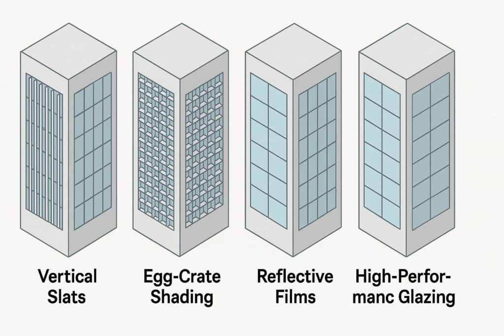 different types of shading and glazing for building design - Instyle Deco Paris