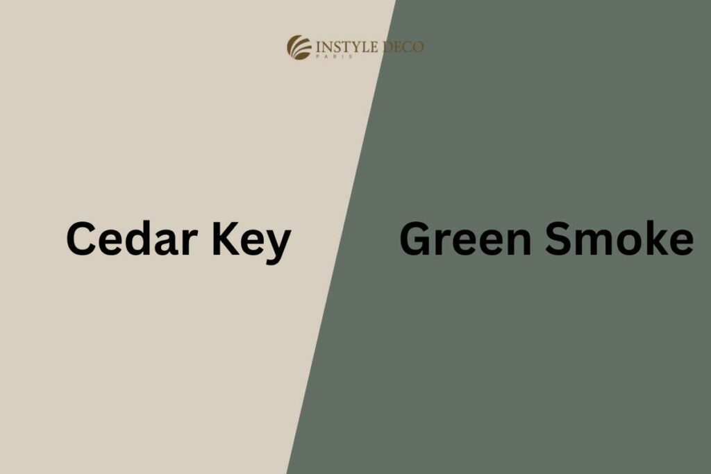 Best greens for bedrooms Benjamin Moore's Cedar Key and Farrow & Ball's Green Smoke