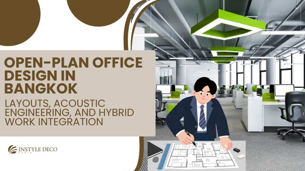 Open-Plan Office Design in Bangkok Layouts, Acoustic Engineering, and Hybrid Work Integration (1)